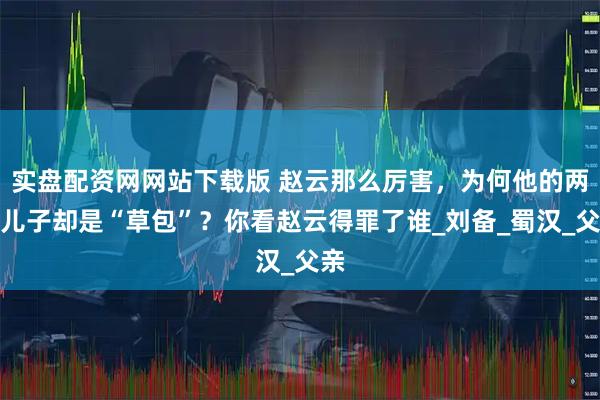 实盘配资网网站下载版 赵云那么厉害，为何他的两个儿子却是“草包”？你看赵云得罪了谁_刘备_蜀汉_父亲